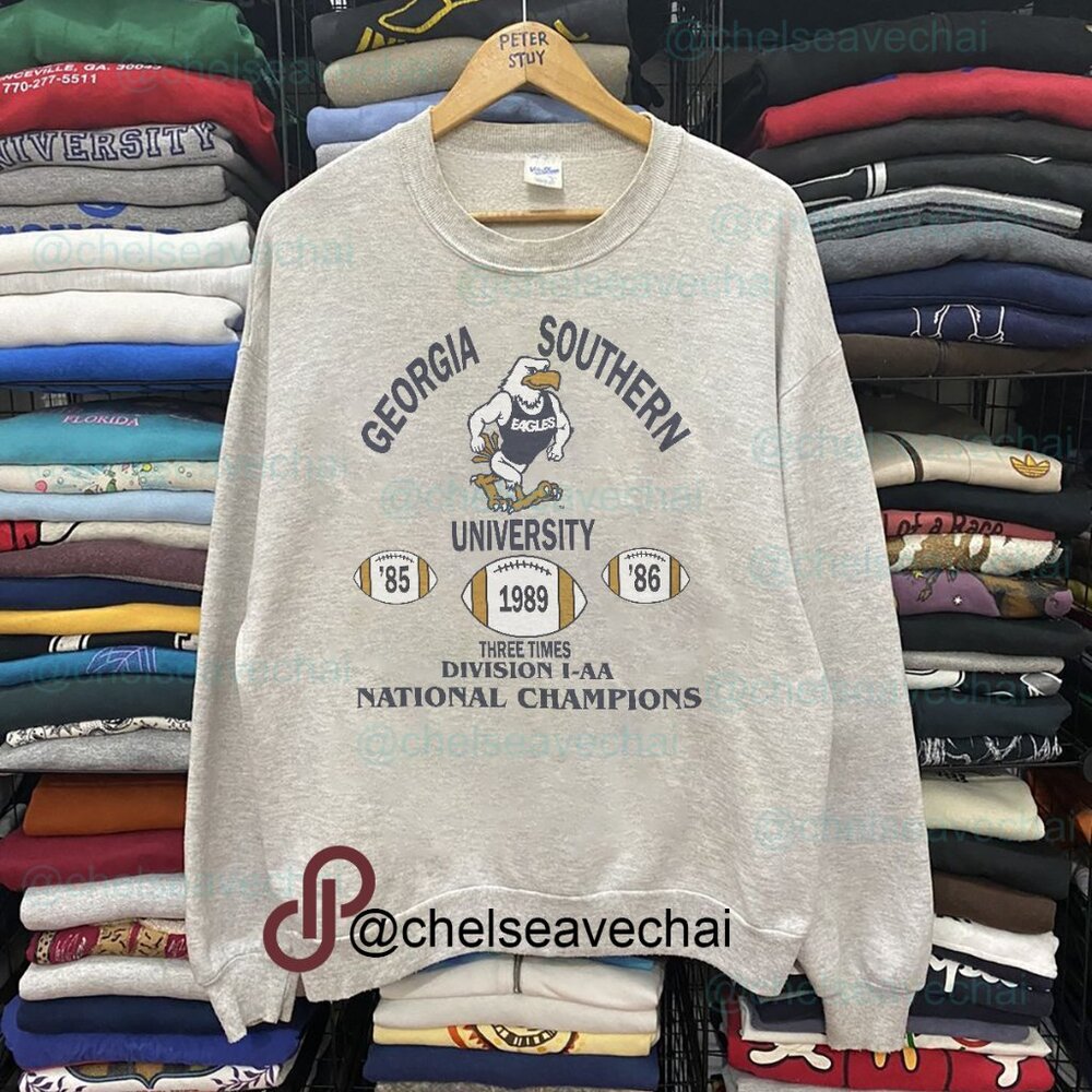 Vintage Georgia Southern University Sweatshirt, Georgia Southern Eagles Football